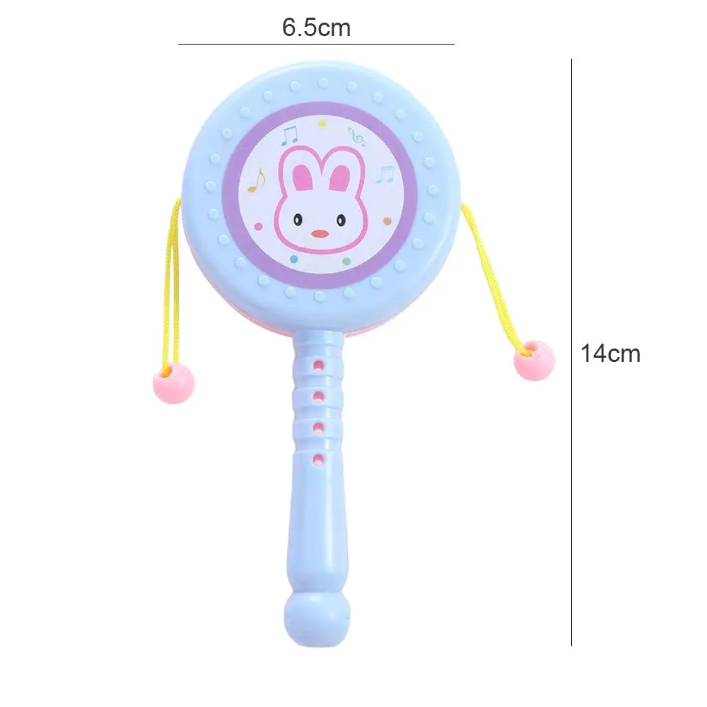 PerSCH-Jouets musicaux parent-enfant, hochet de dessin animé, instruments musicaux, tambour musical