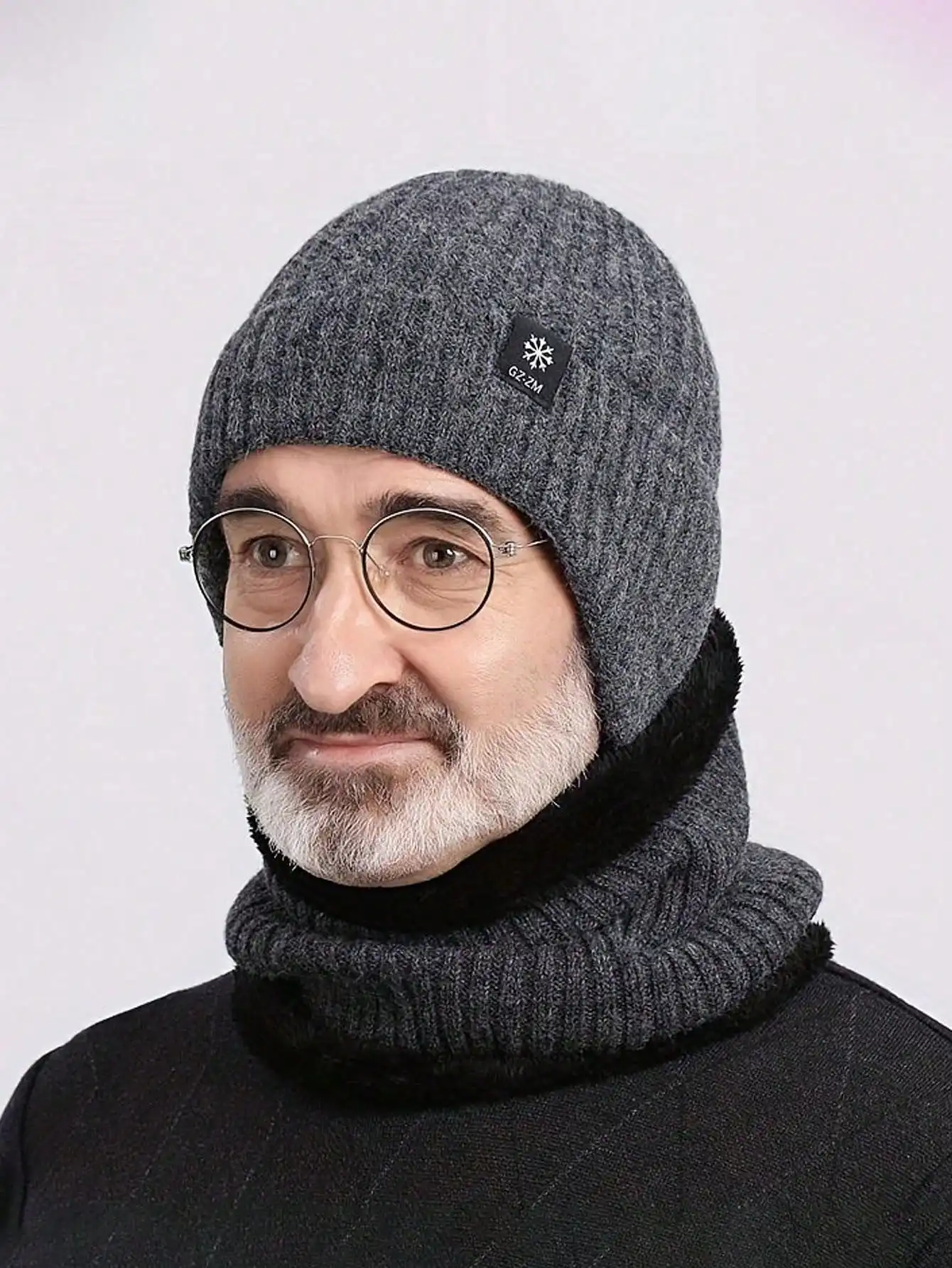 

Шапки для мужчин, зимние, теплые, с защитой ушей, для пожилых, для отца, для дедушки, мужская шапка из плотной ткани, вязаная шапка из хлопка/шерсти