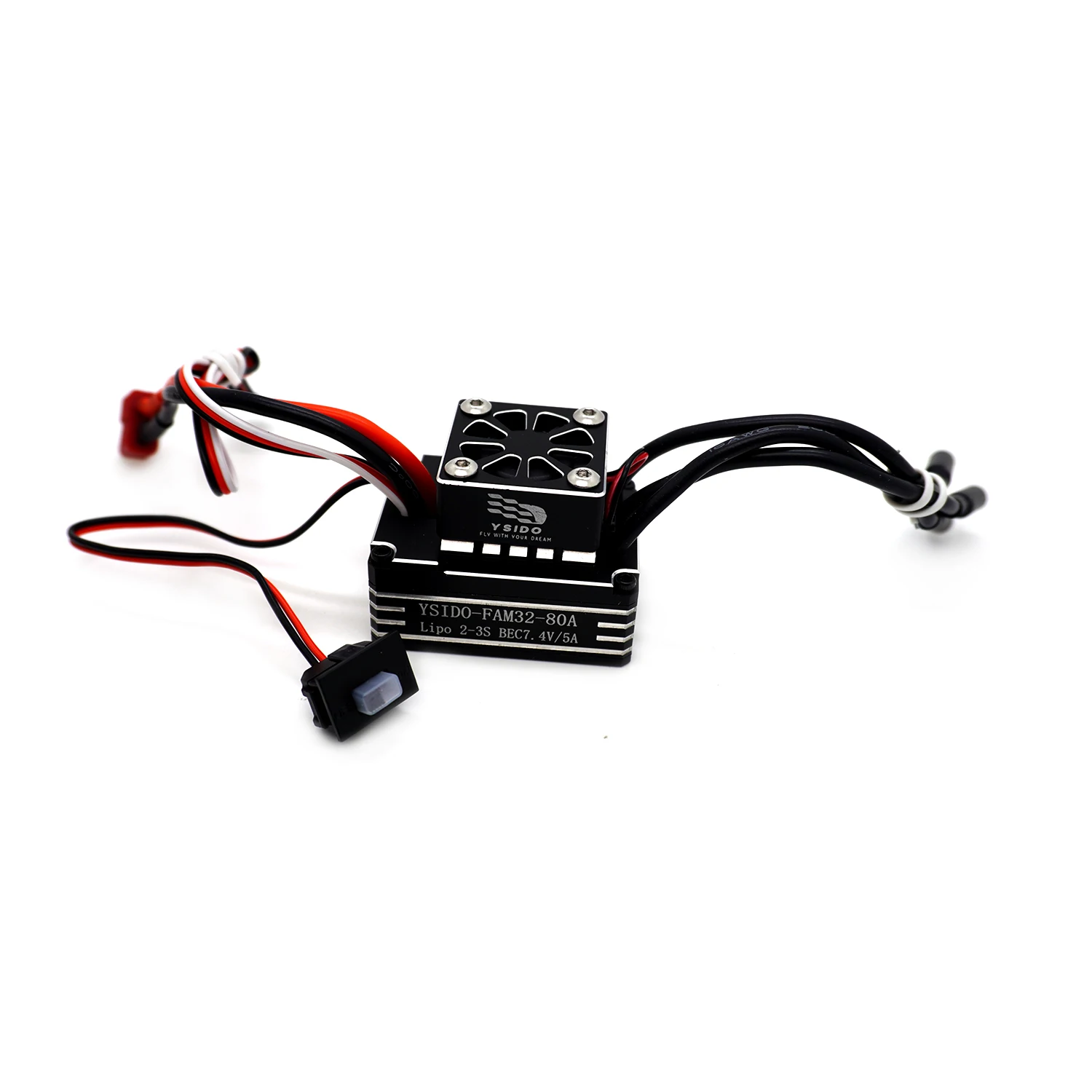 YSIDO 80A 2-3S ESC sin escobillas para 1/10 1/8 RC coche trepador monstruo vehículo todoterreno 2830/3536/3542/3548 y motores inferiores