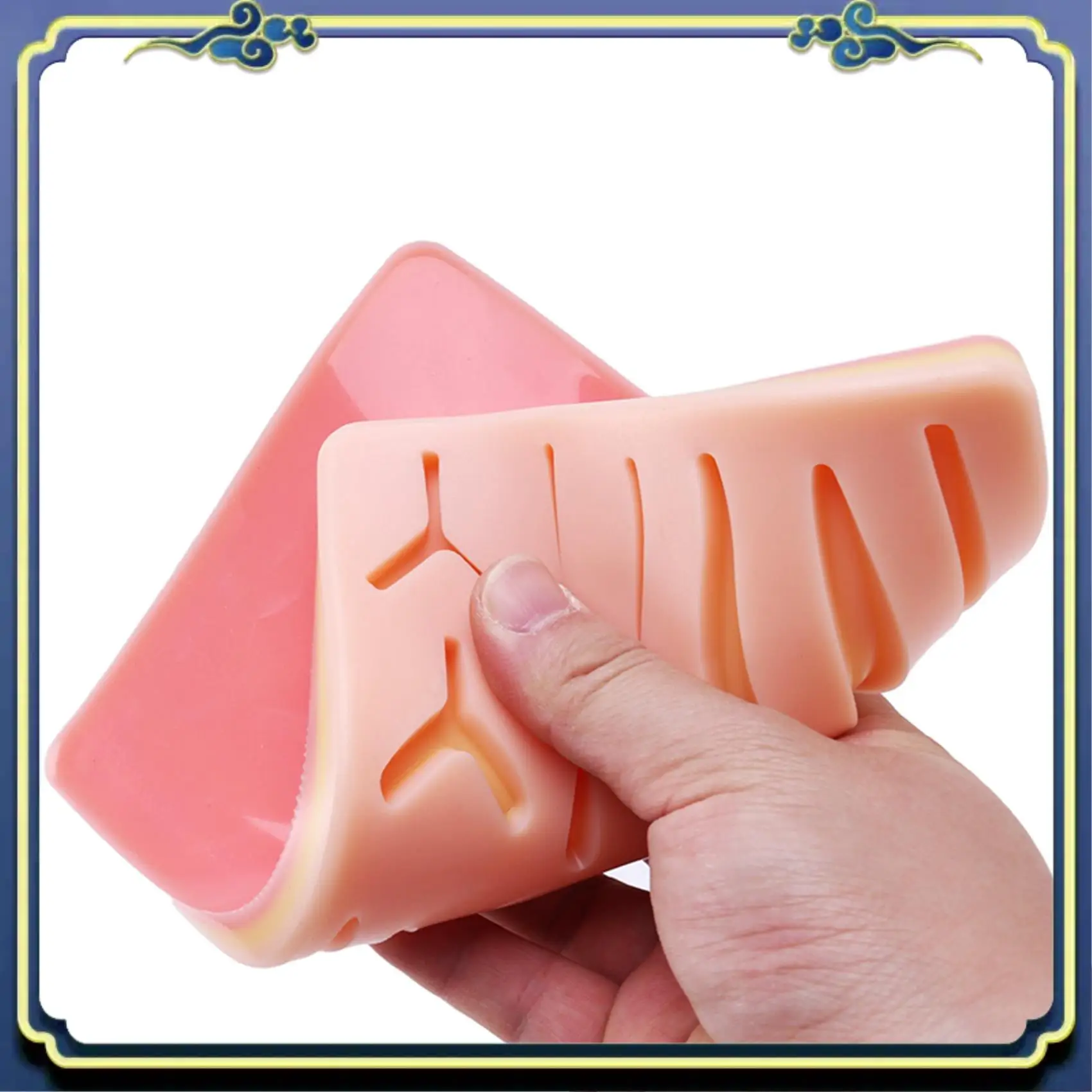 

Portable 2X Skin Suture Training Kit Pad Suture Training Kit Suture Pad Trauma Accessories For Practice And Training Use
