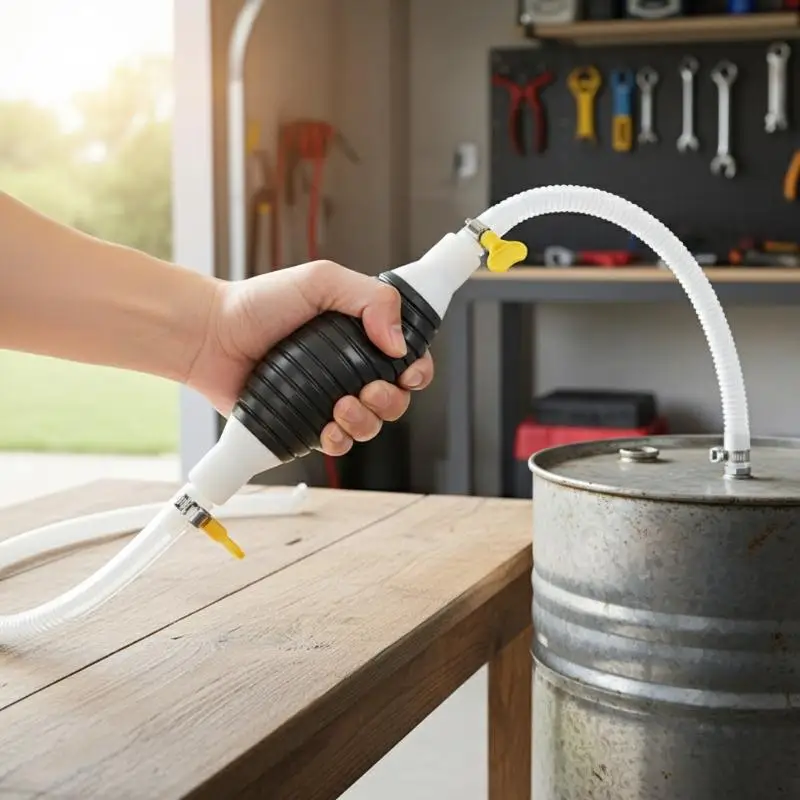 

Multifunctional Liquid Vacuum Cleaner Hand Pump Petrol Pump Transfer Pump Fuel Pump Metal Hose Clamp Leakproof Oil Water