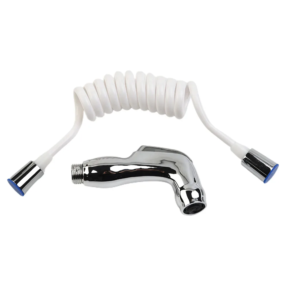 Shower Heads Bidet Spray Bathroom Wall Mounted Bathroom Spray Kit PU/ABS Shower Head Bidet Silver Toilet Shattaf
