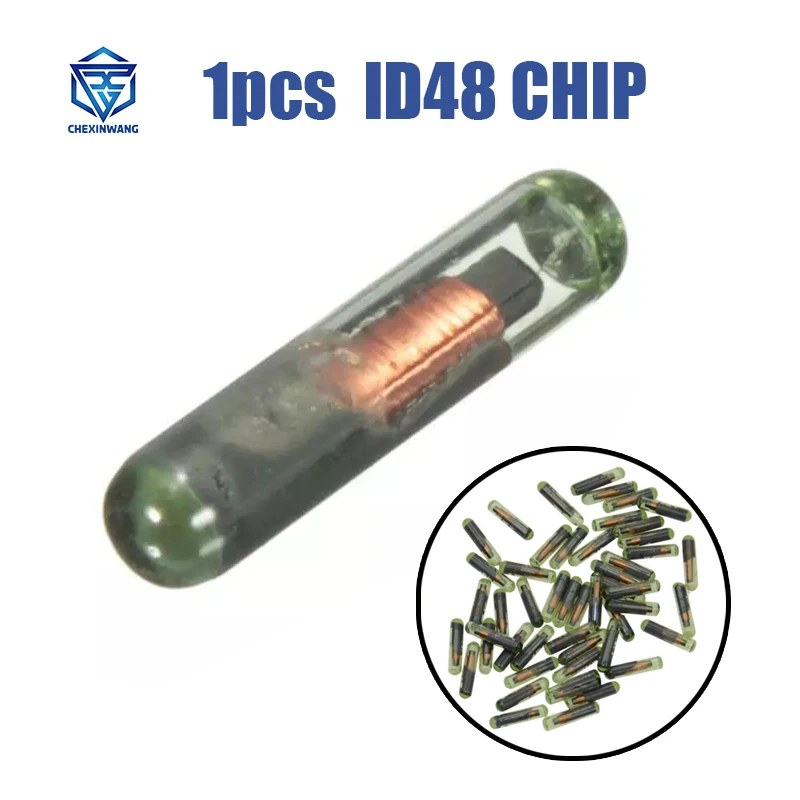 

Car Key Transponder ID48 T6 Crypto Unlocked Chip For A-udi/S-koda/P-orsche/S-eat Glass Chip Car OEM id 48 megamos crypto