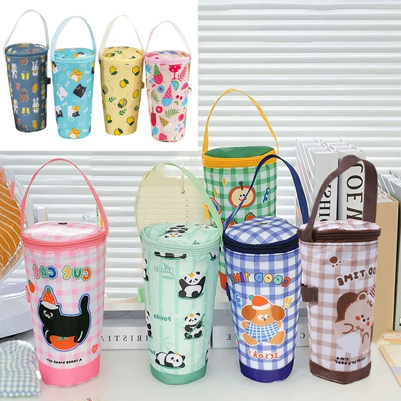 Bolsa de mano para botella de agua, bolsa Universal con preservación del calor, bolsa refrigeradora aislada, para viajes al aire libre, Camping, senderismo, funda para botella de agua