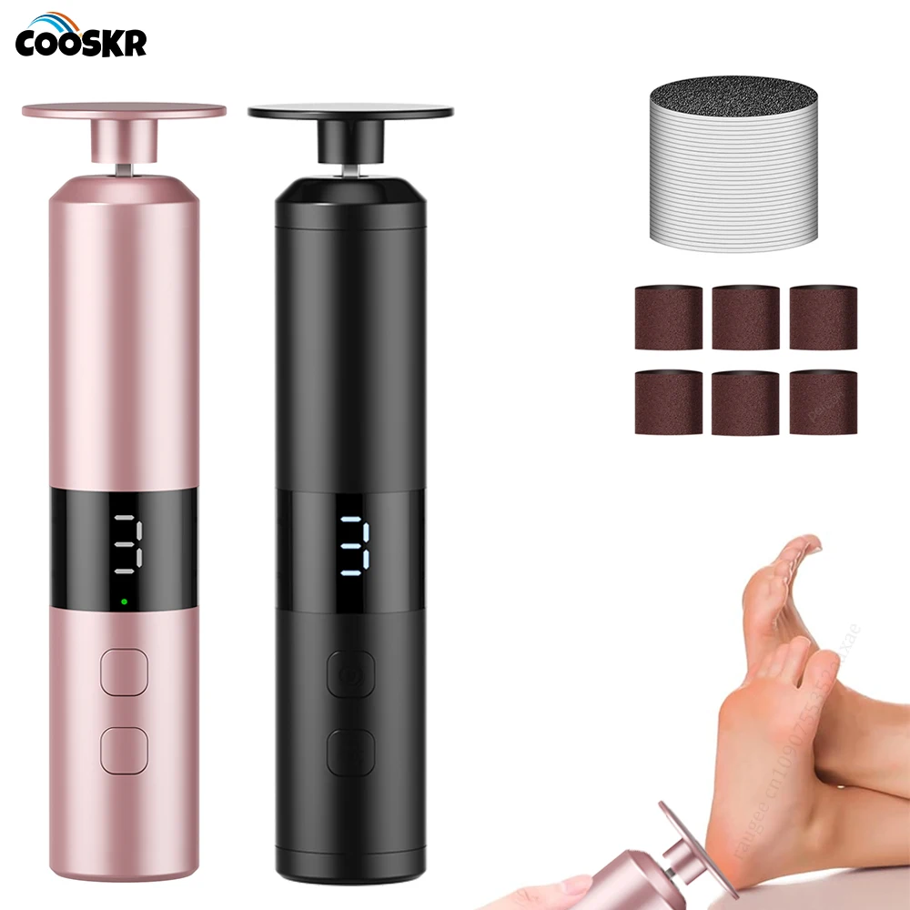 

Electric File For Feet Rechargeable Electric Foot Grinder with Adjustable Speeds Pedicure Dead Skin Callus Remover for Foot