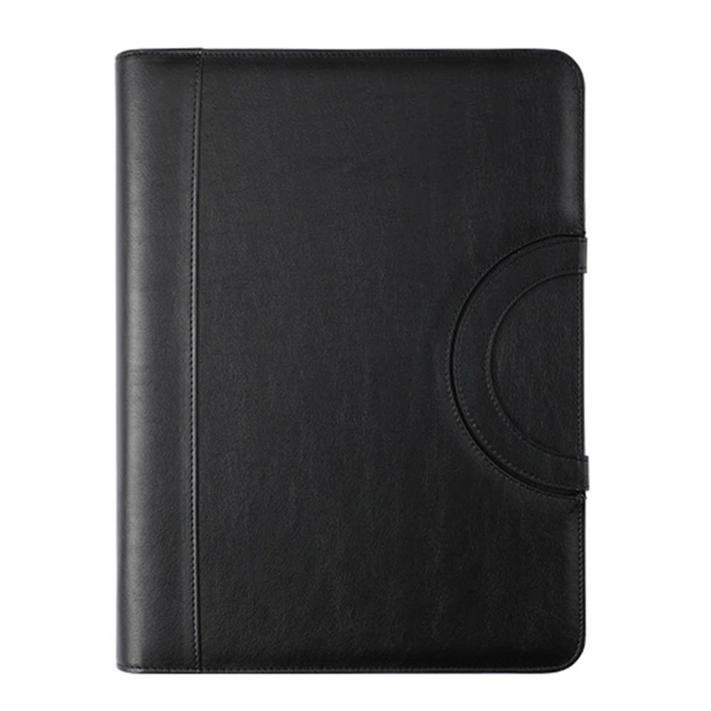Multipurpose For A4 Leather Folder with Phone Holder Secure Closure and Waterproof Design for Professional Use