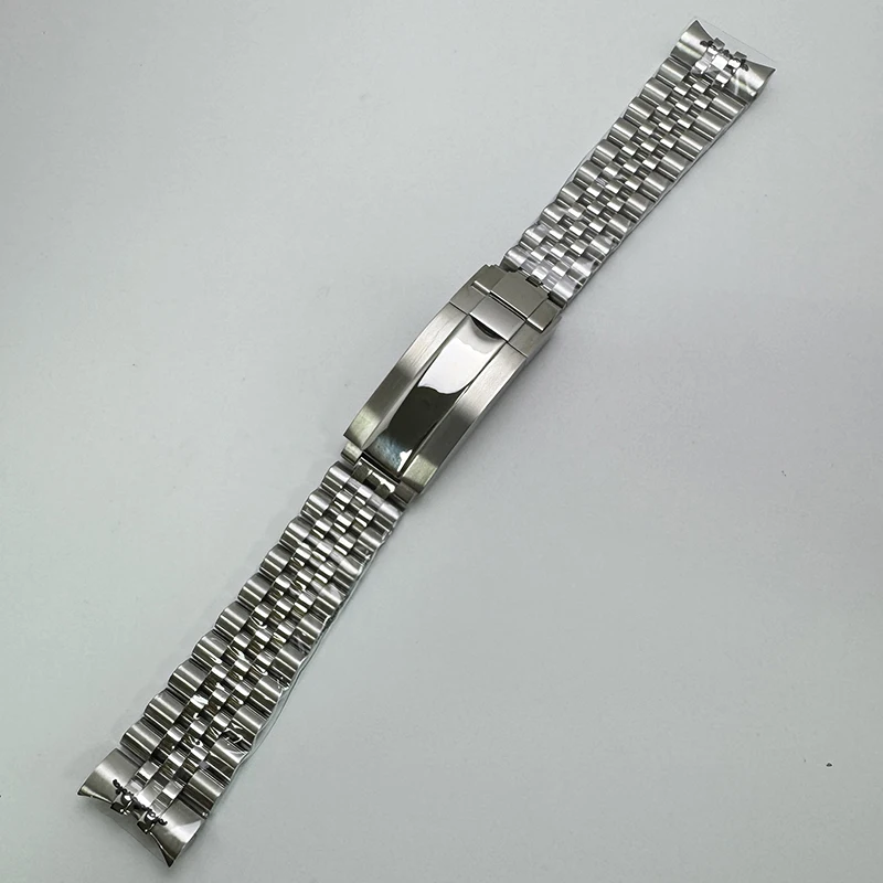 أويستر/اليوبيل سوار فضي Soild Steel 20 مللي متر عرض إعلان مشبك معصمه لـ Datejust SUB GMT NH35 حافظة ساعة 36/40 مللي متر
