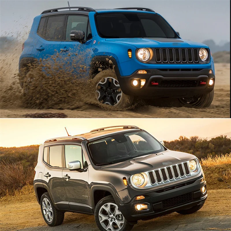 سيارة LED الجانب الأمامي ماركر أضواء المؤشر بدوره أضواء الإشارة ل Jeep Renegade 2015-up الحاجز مضيئة مصابيح أضواء وقوف السيارات 12 فولت