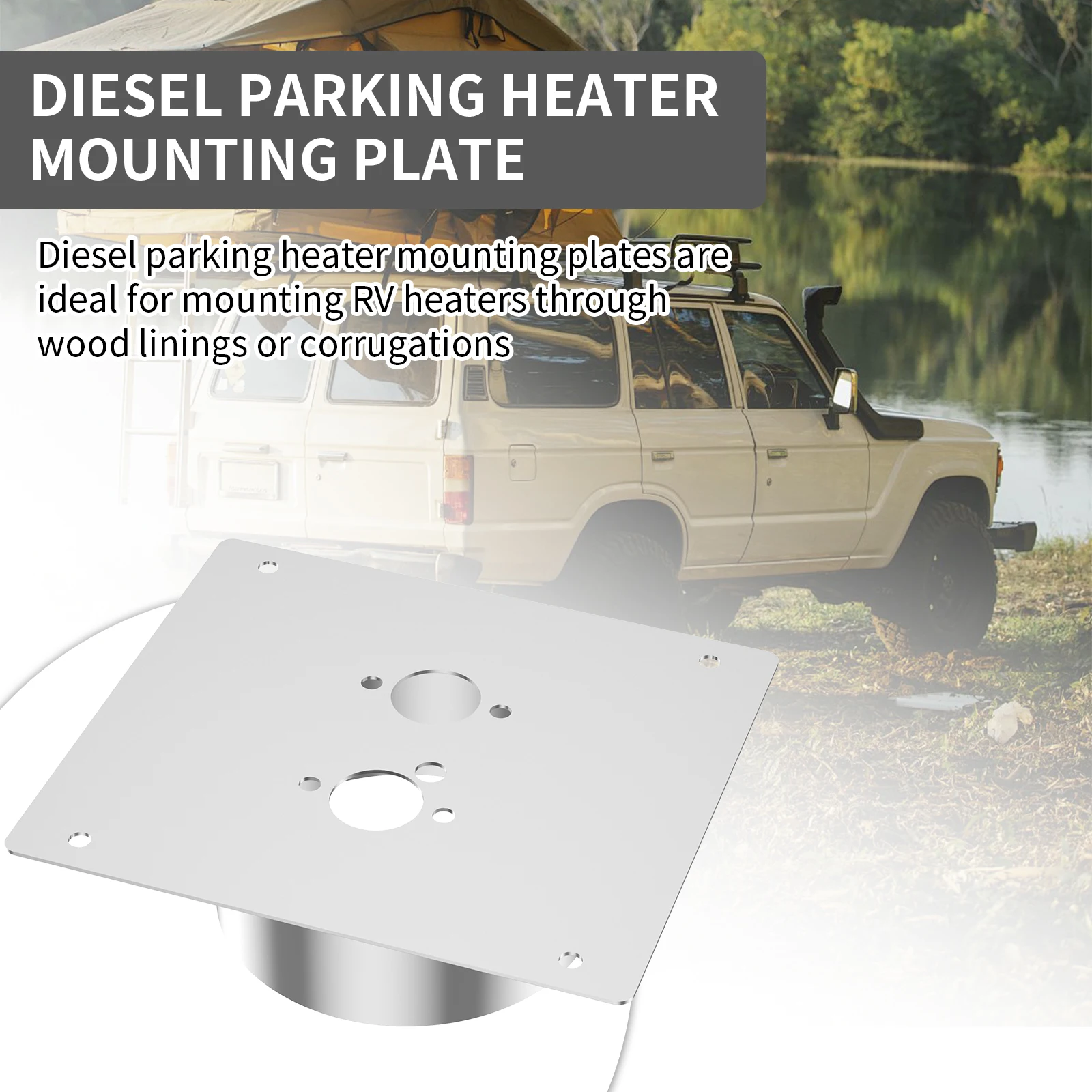 سخان الديزل تصاعد لوحة الصينية سخان الديزل تصاعد لوحة الفولاذ المقاوم للصدأ Airtronic D2/D4/D1LC 60 مللي متر برج مستو #6