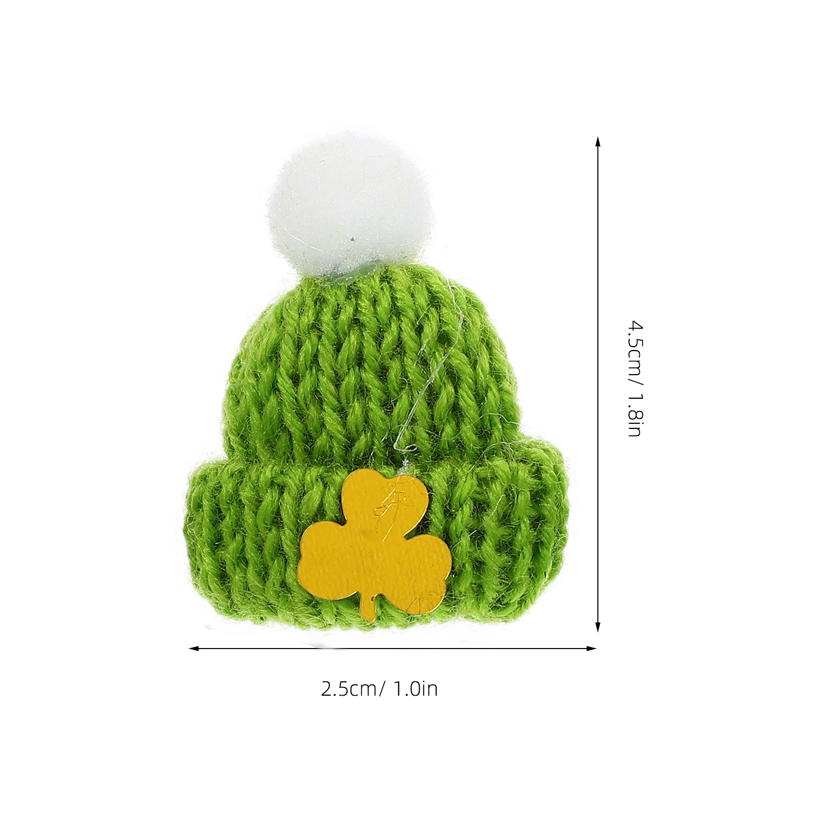

2pcs 2 PCS Knitting Hat Mini Hats Accessories DIY Caps Craft Irish Holiday Decoration