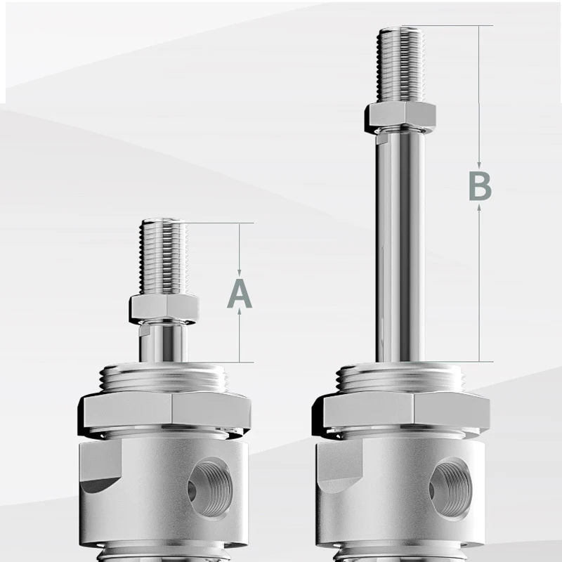 Stainless Steel Double Action MA Type With Magnet 16/20/25/32/40mm Bore 25/50/75/100/125/150/175mm stroke pneumatic cylinder