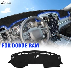 Car Dashboard Pad For Dodge Ram 1500 2500 3500 2019 2020-2024 Dash Mat Sunshade Non-slip Dustproof Protector Cover Accessories