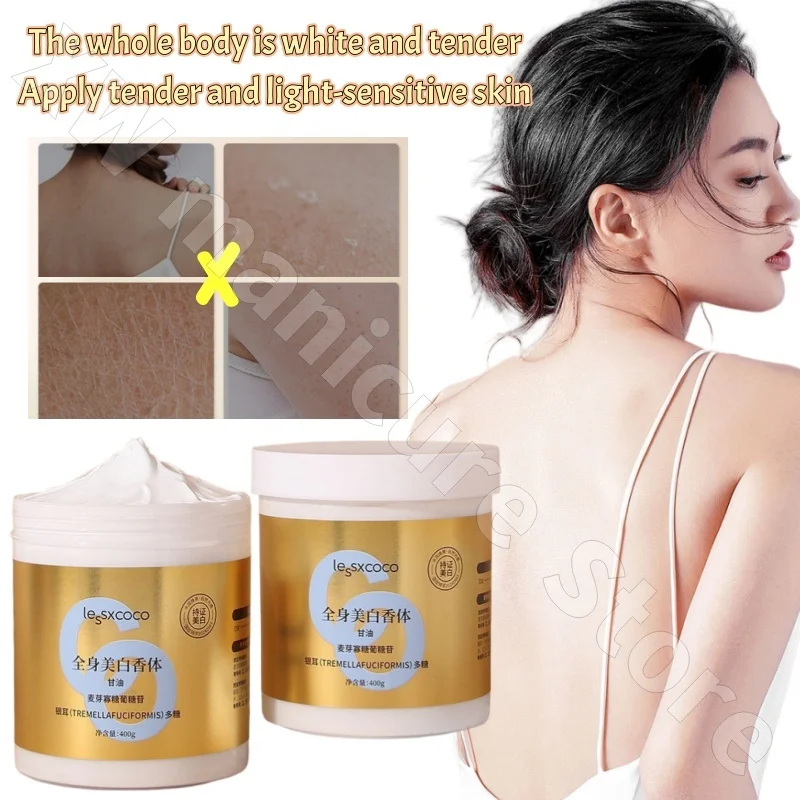 

Lessxcoco Brightening Fragrance Body Lotion Moisturizes Refreshing Non-stick Improvement Dry and Dull Body Film 400g