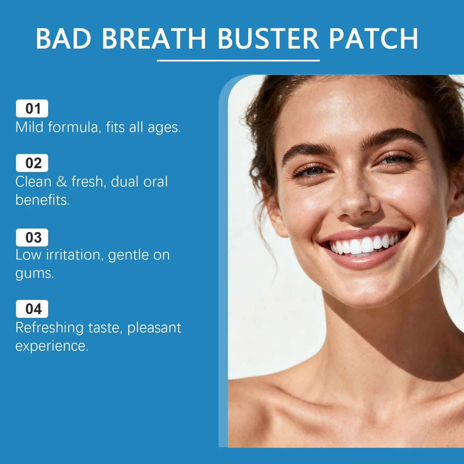 South Moon Bad Breath Patch Long Lasting Odor Eliminator Fresh Breath Halitosis Treatment Oral Care Products Navel Patch 6pieces