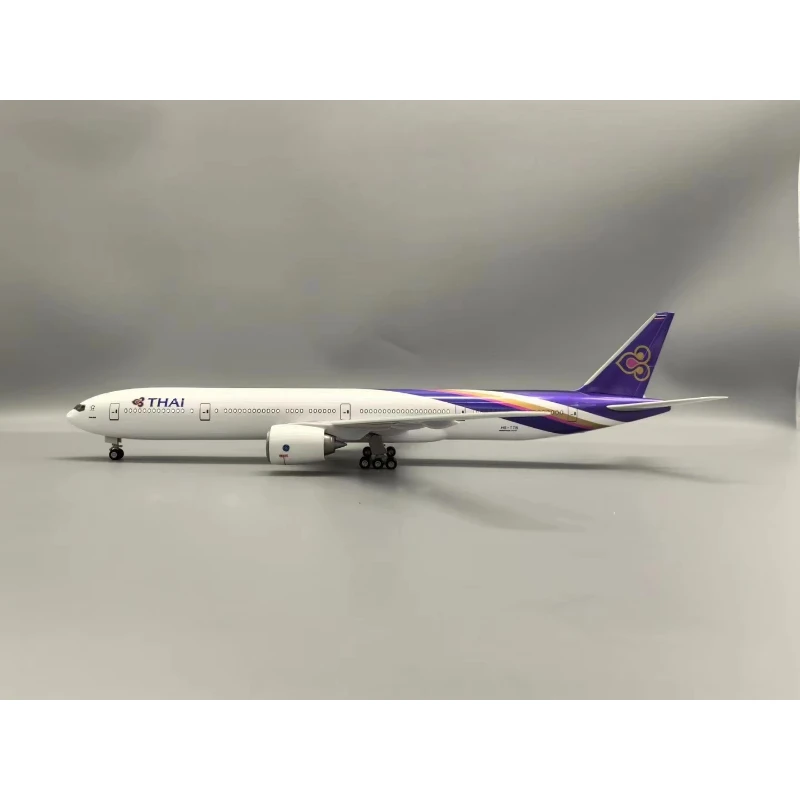 2025 جديد 1/157 مقياس 47 سنتيمتر بوينغ 777 تايلاند نموذج طائرة الراتنج الطائرة مع عجلات معدات الهبوط جمع عرض هدية #2