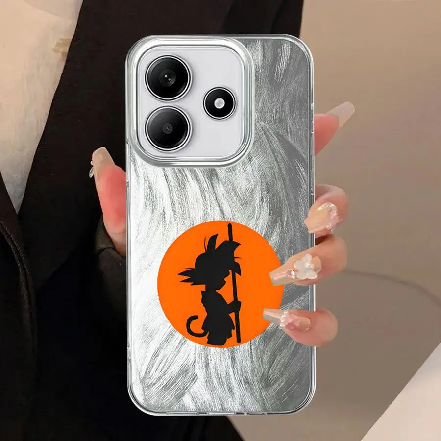 Coque de téléphone souple noire Dragon Ball, étui de dessin animé pour iPhone 14 12 13 Pro 11 16e 16 Pro Max 15 17 Air 14 Plus