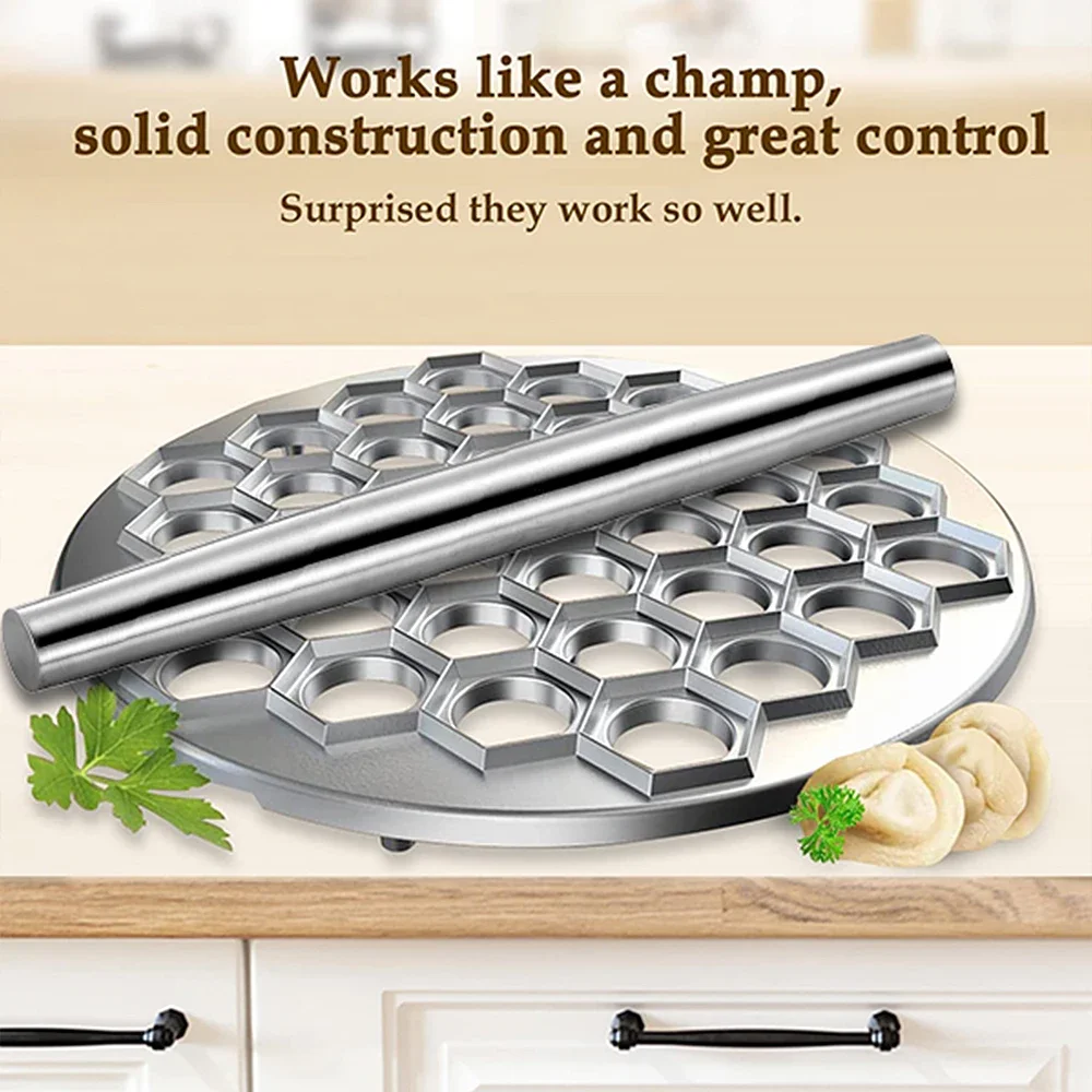 Aluminum Ravioli Maker Pasta Form Meat Dumpling Mold 37 Holes Dumpling Pastry Pressure Cutter Home Kitchen Tools