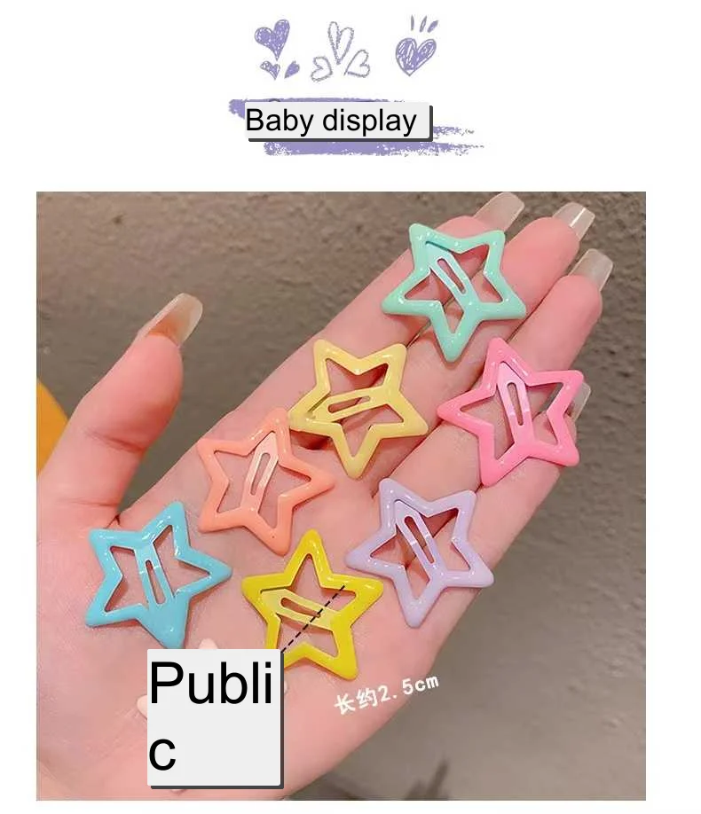 Children's small hairpin girls web celebrity stars han edition bb side bang clip cute clip hairpin broken hair clip hair accesso