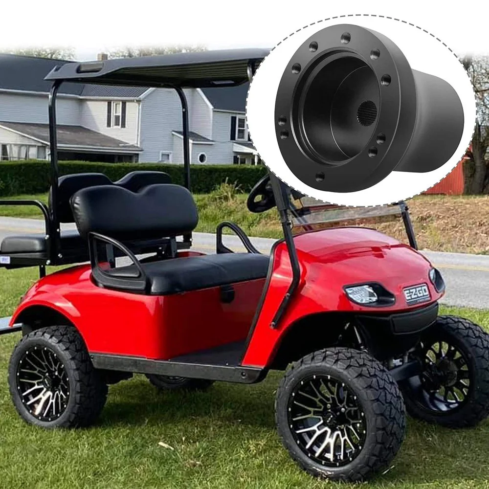 

Trending EZGO Steering Wheel Adapter Golf Cart Steering Wheel Adapter For EZGO TXT / RXV Golf Carts Mounting Adapter Black