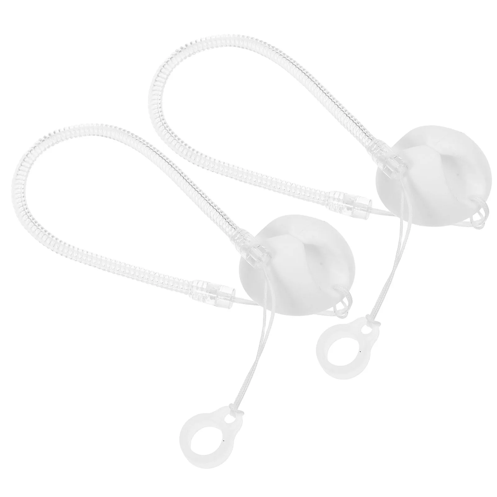 

2pcs Stylus Pen Fixing Rope Anti Theft Holders Transparent Silicone Secure Chain for Office School Counter Durable Elastic