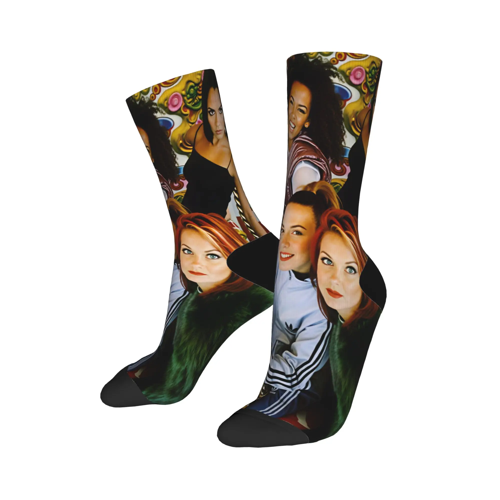 SPICE GIRLS WORLD TOUR Socks  Graphic Stockings Anti Skid Adults Men Socks Comfortable Autumn Vintage Running Sports Socks