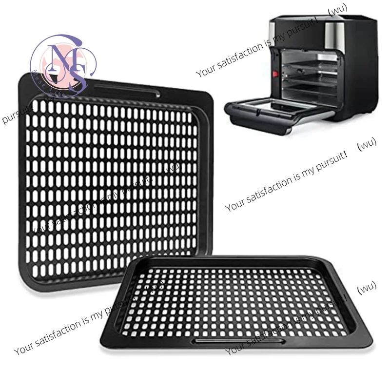 3pcs Air fryer cooking tray, non-stick carbon steel mesh