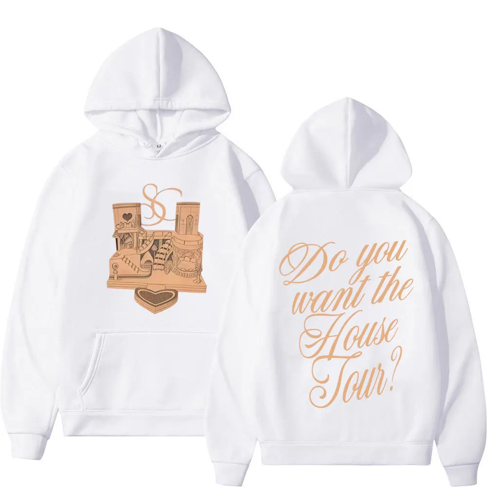 هل تريد جولة البيت سابرينا كاربنتر خمر طباعة هوديي الرجال النساء البلوز طويلة الأكمام عارضة الأزياء البلوز قمم #4