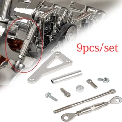 Polished Aluminum Alternator Bracket Kit for Chevy SBC 350 327 Eight Cylinder Long Water Pump Lwp Professional Car Accessories