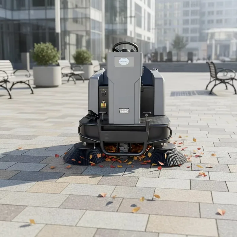 

Replaceable Brush Heads Professional Ride-on Street Sweeper Machine for Efficient Road and City Cleaning