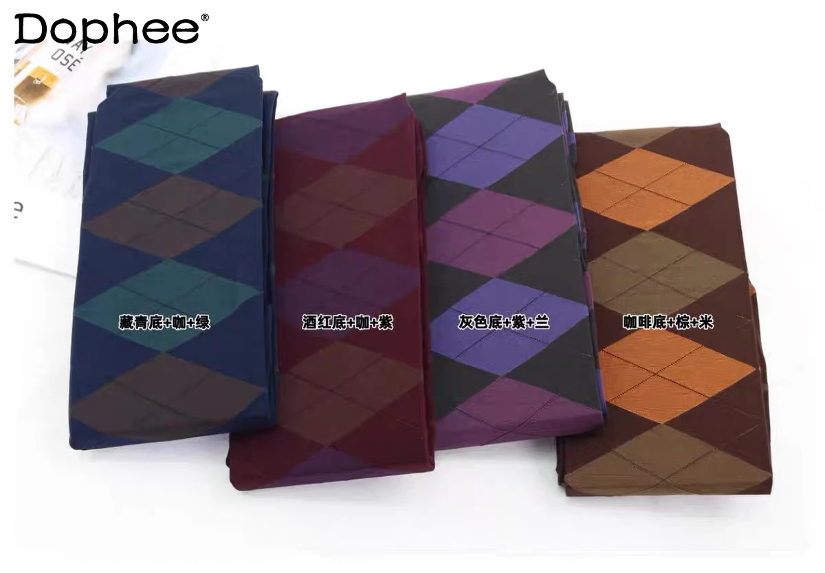 

Колготки в японском ретро-британском стиле с ярким ромбовидным узором, новые весенне-осенние тонкие бархатные колготки для женщин