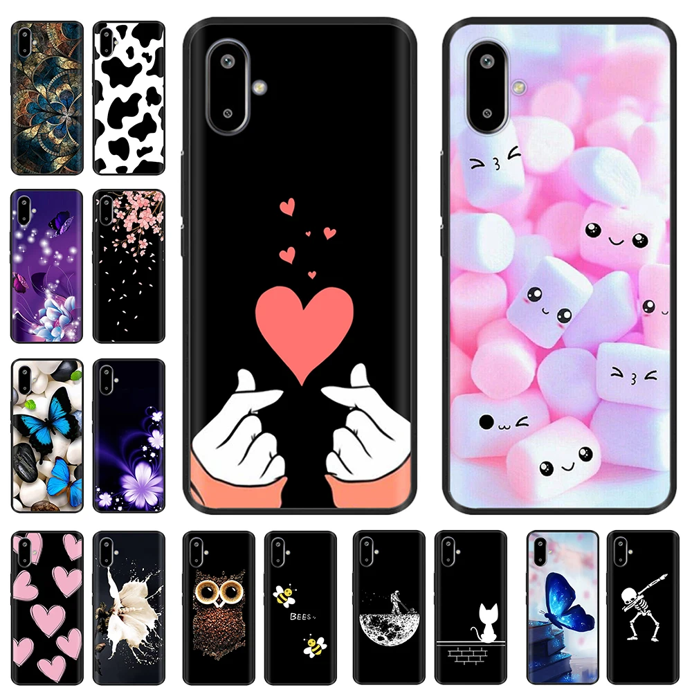 Para samsung galaxy m06 f06 5g caso de luxo macio preto silicone capa traseira casos de telefone para samsung m06 f06 à prova de choque pára-choques coque