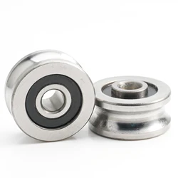 SG25 (10 PCS) Track Rollers With Gothic Arch Groove Type SG25RS Embroidery Machine Bearings SG25-2RS