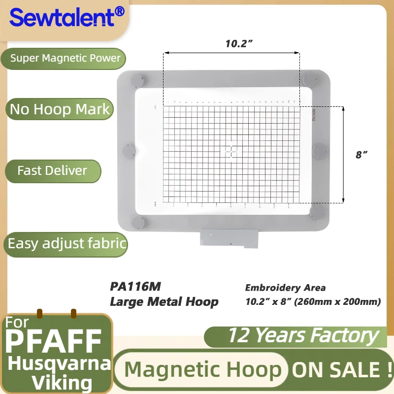 

Metal Magnetic hoop for PFAFF Embroidery machines PFAFF creative icon 2, icon, creative sensation, pro, pro II, creative vision