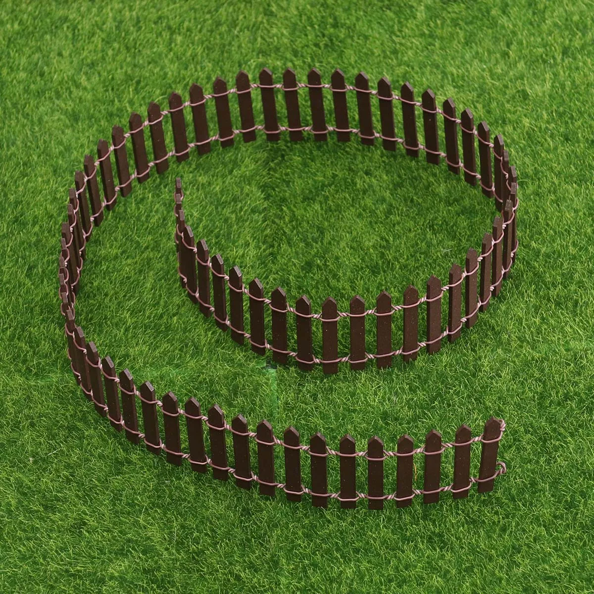 سياج مصغر خشبي واقعي يمكنك صنعه بنفسك لحديقة الجنية لبيت الدمى بونساي تررم ديكور ملحقات منزلية صغيرة #3