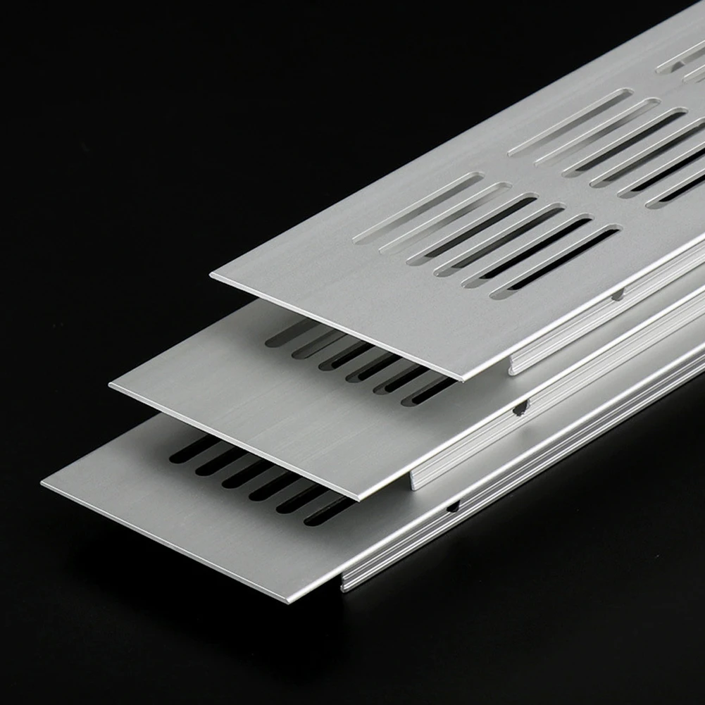 

Grille Ventilation Grille 1 * Aluminum Alloy Quality Material Silver For Wardrobes Shoe Cabinets High Quality Practical