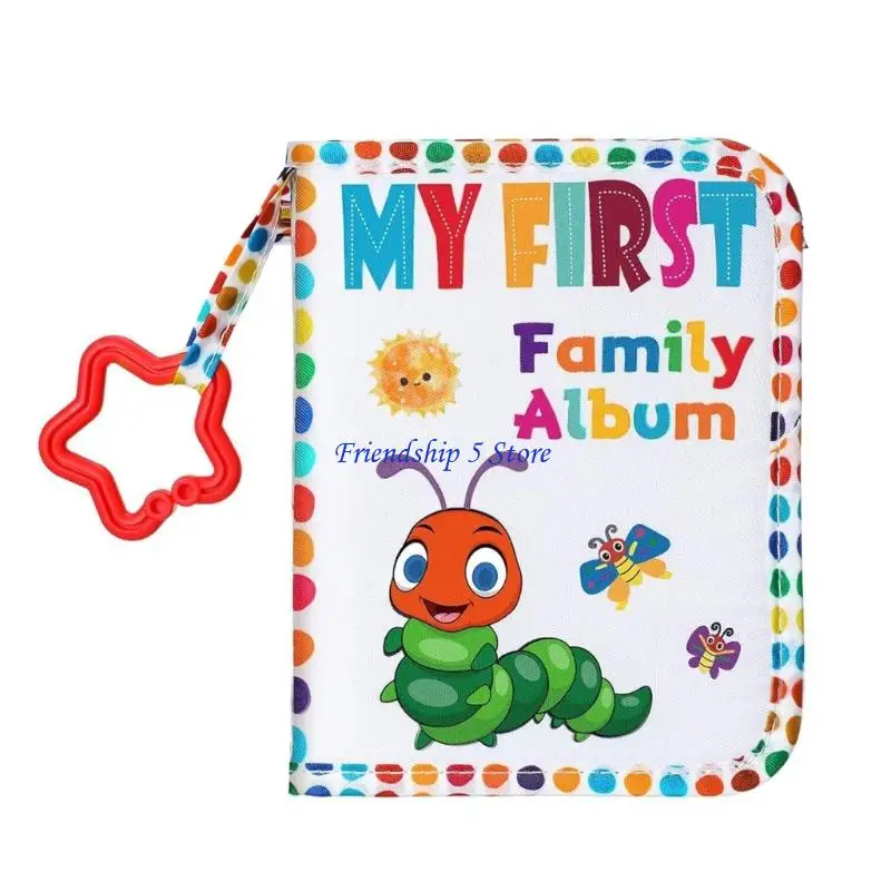 

T8WC Нетоксичная ткань-органайзер для фотографий Книга с мотивами кролика для семьи и рассказывания историй