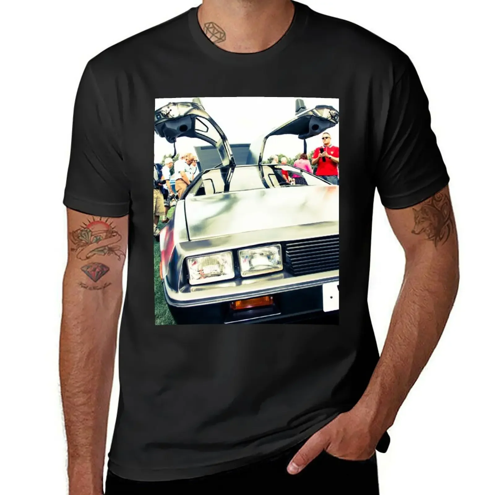 Silver delorean DMC-12 T-Shirt graphic tee shirt basketball graphic tees funny t shirts for men