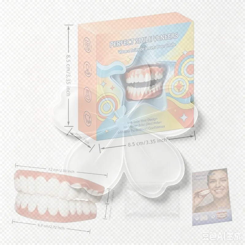 Comfort Handmade Dentures Upper&Lower Silicone Fake Teeth Braces Natural Fit Instant Smile Oral Care For Men Women Bright Smile