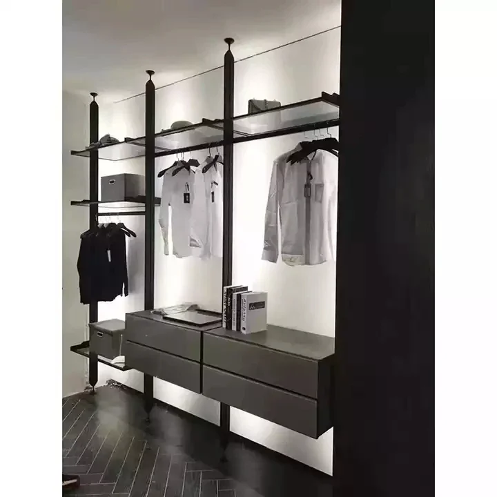 Open Wardrobe Cabinet Home Furniture Luxury,bedroom Furniture for room Popular  Design Aluminum Walk in Closet