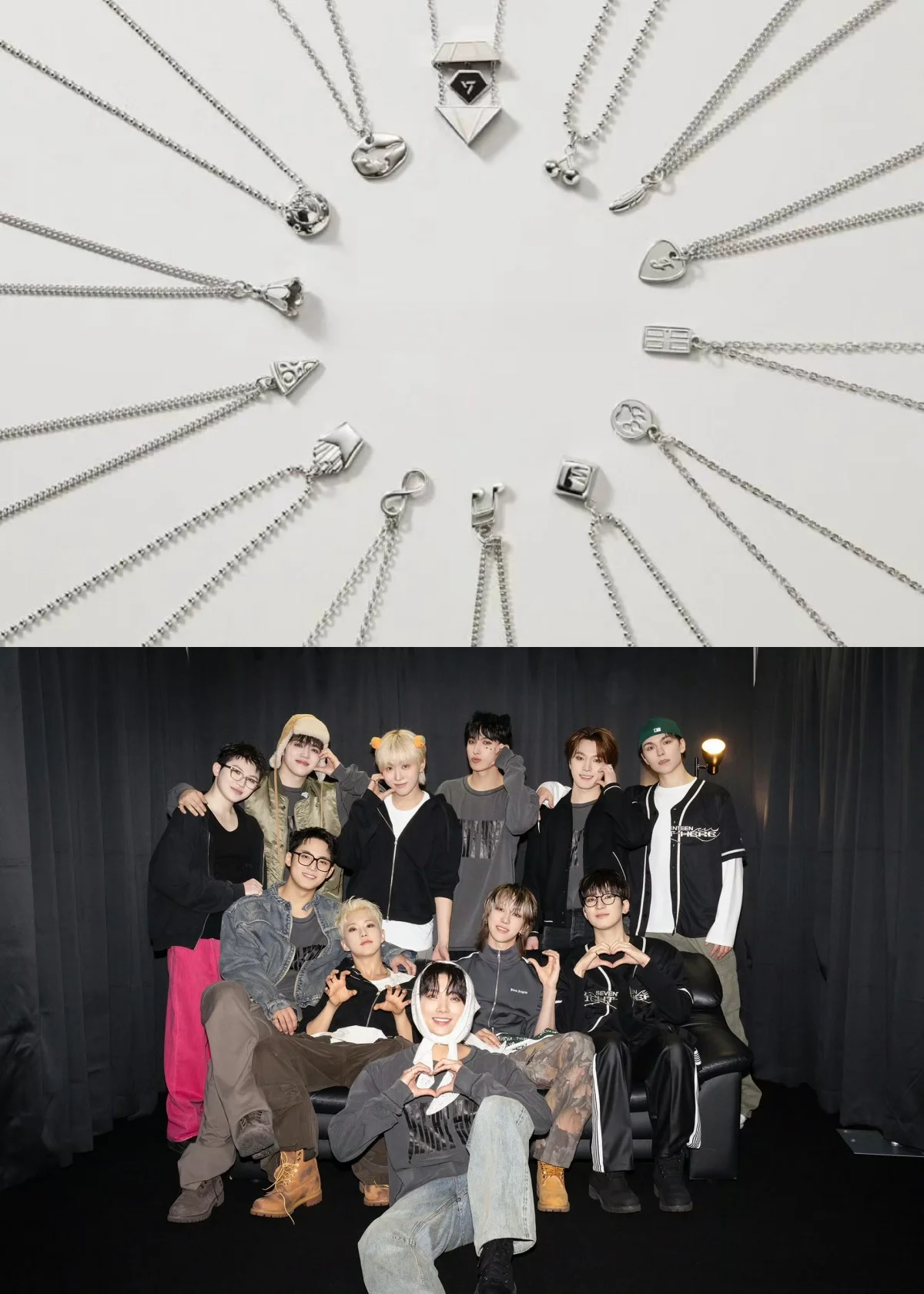 Korean Star JOSHUA JEONGHAN THE8 9TH Anniversary Necklace Kpop Idol 17 VERNON SEUNGKWAN S.COUPS JUN HOSHI WOOZI Trend Jewelry