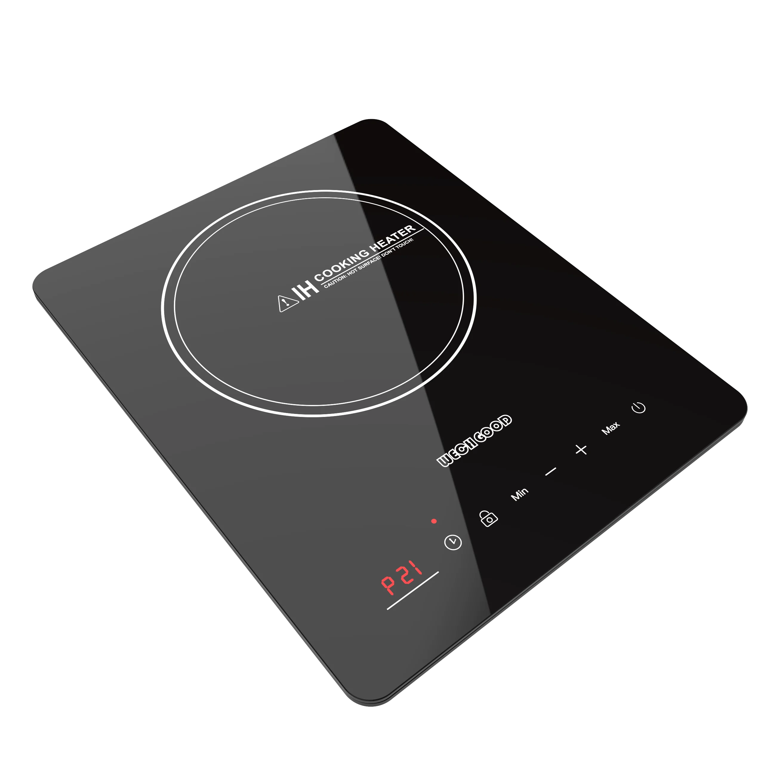 Kitchen Burner Single Induction Cooker 2100W OEM Crystal Glass Induction Cooktop Stove Household Kitchen Appliance