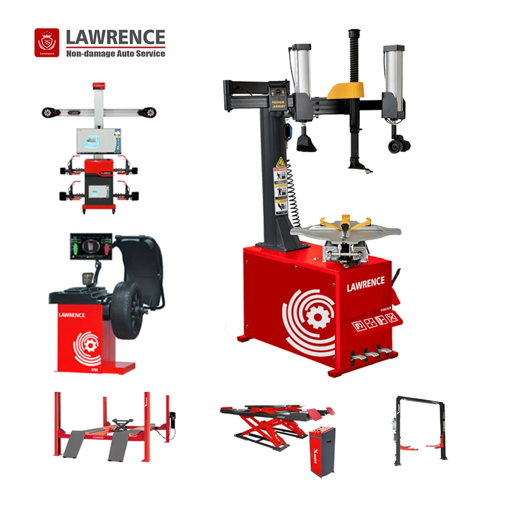 Durable Cheaper Tire Changer Dynamic Wheel Alignment Machine Wheel Balancer Combo Full Set