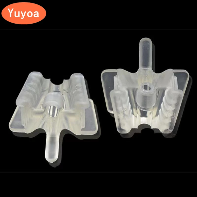 

50pcs Dental Silicone Bite Block with Saliva Ejector Hole Mouth Opener Occlusal Pad Cheek Retractor Oral Care Tools