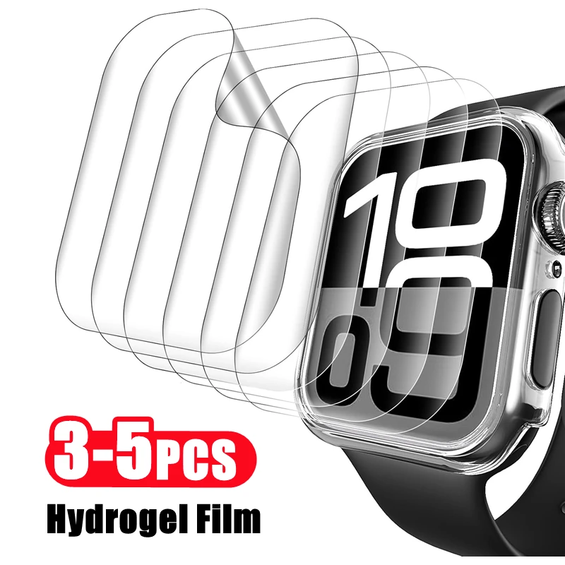 

3-5PCS Hydrogel Film for Apple Watch 10 9 8 7 6 5 4 3 Screen Protector for Apple Watch Ultra 41MM 40MM 44MM 42MM 45MM 46MM 49MM