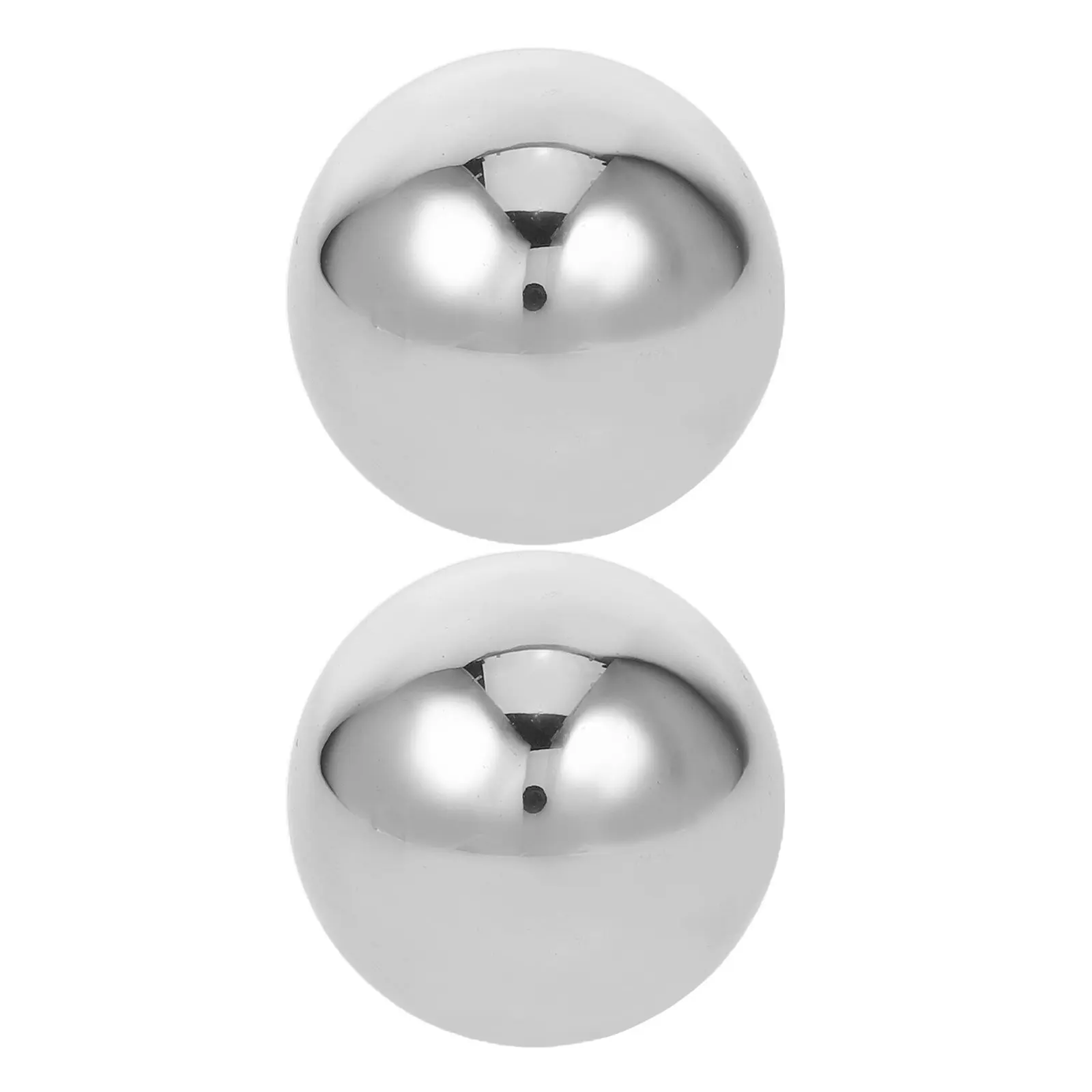 2Pcs Fitness Hand Balls Stainless Steel Solid Sphere Hand Exercise Ball Grip Strength Trainer Finger Flexibility Workout