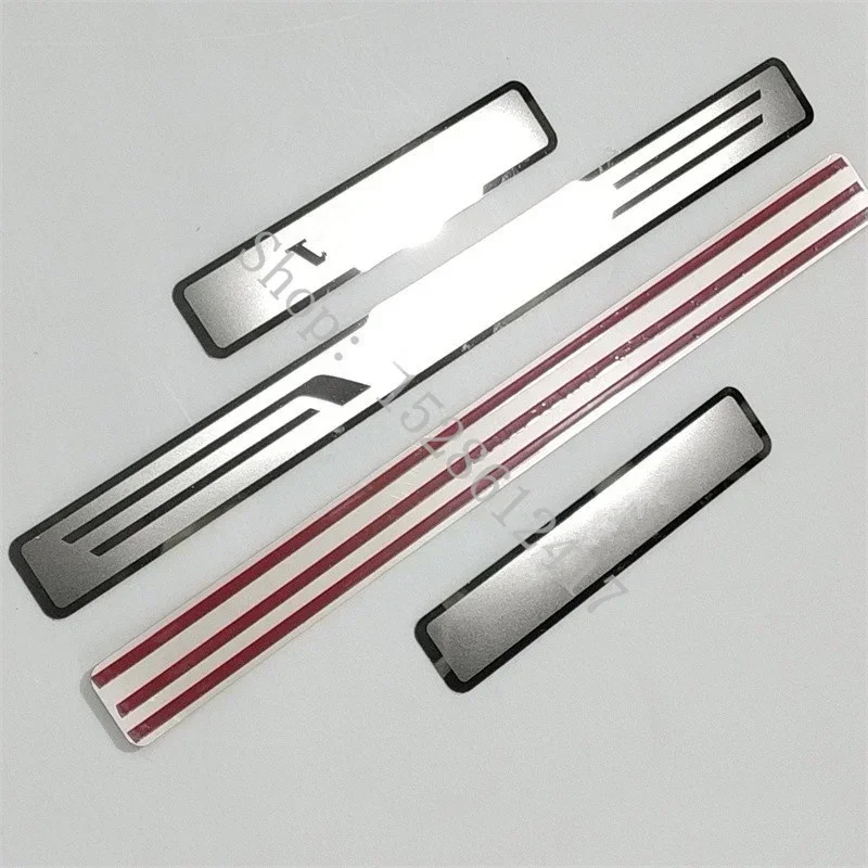 for Volvo  XC60 XC90 V90 V60 XC40 S60 Stainless Steel Sticker Door Sill Scuff Plate Guards Threshold Pedal Trim Car Accessories