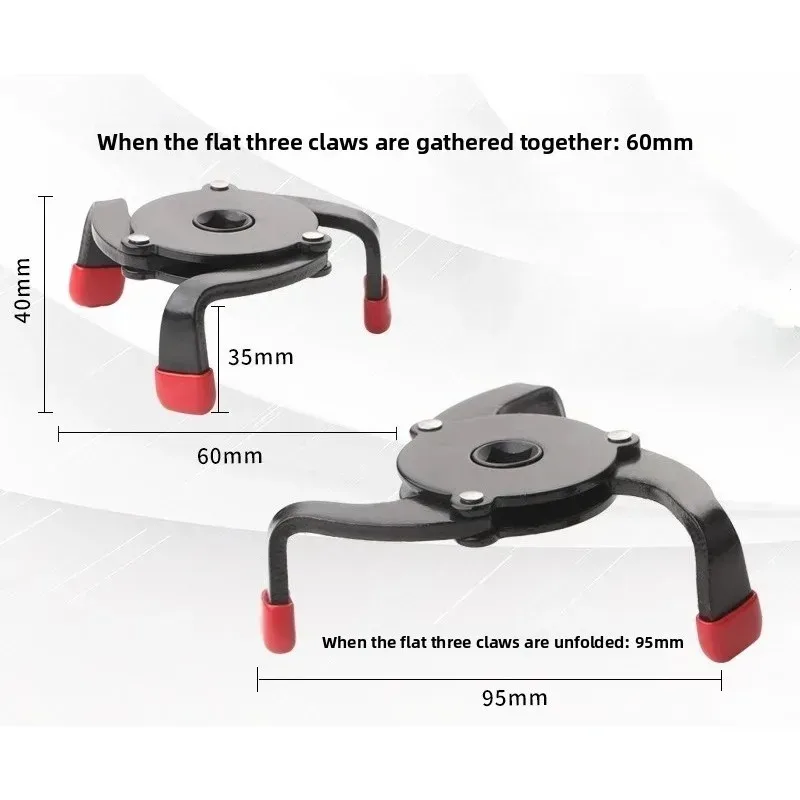 Universeel voor Vinger Verstelbare Oliefilter Verwijdering Wrench Tool 3/8 "Automobiel 60mm Tot 95mm 2.4" tot 3.7" Auto-onderdelen Hoge Kwaliteit