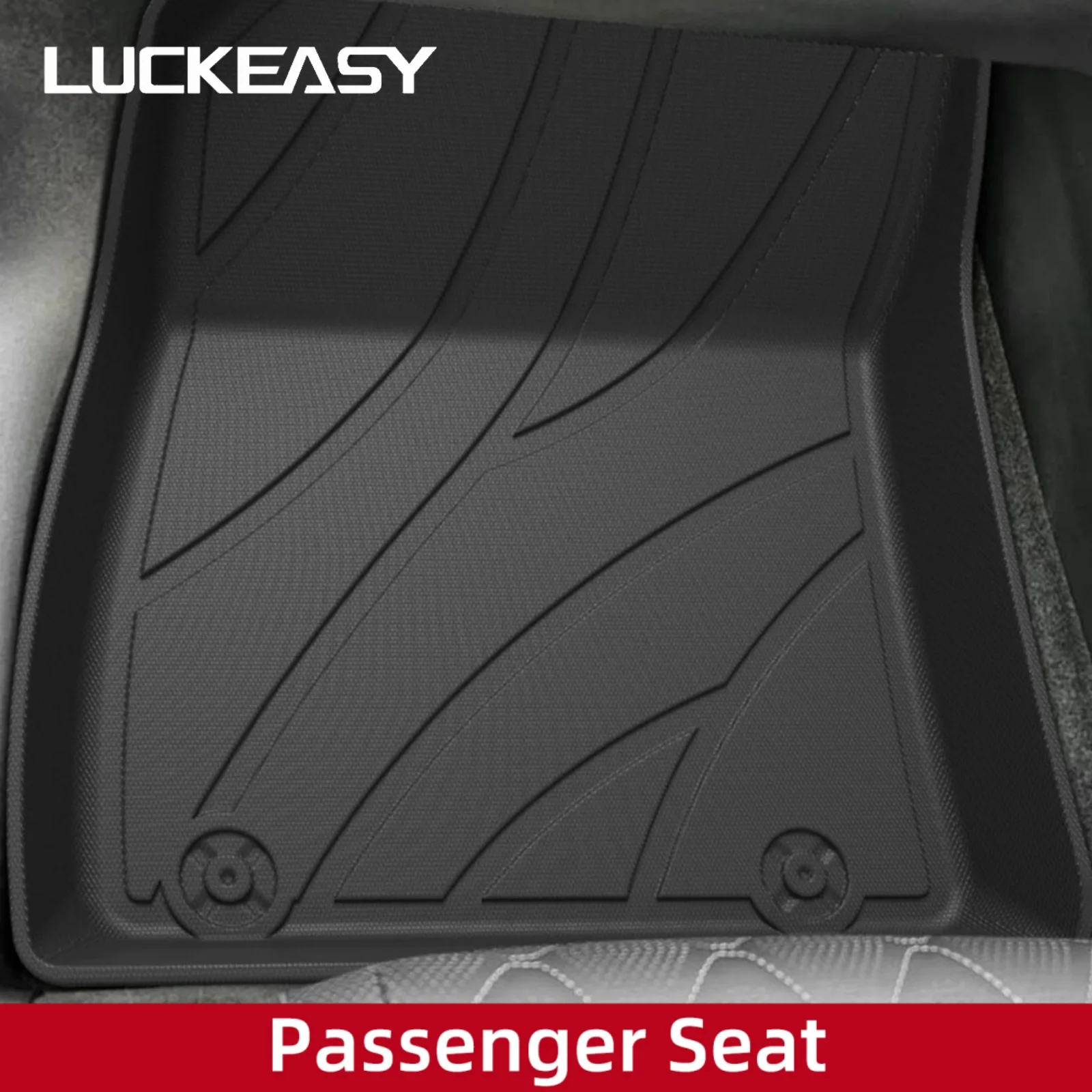 Car Floor Mat Rubber - LUCKEASY 右ハンドル用 ジーリーEX5 2025 2026 (英国仕様には対応しません)