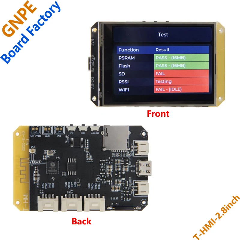 

T-HMI ESP32-S3 Development Board 2.8 inch resistive touch screen supports TF WIFI Bluetooth development board