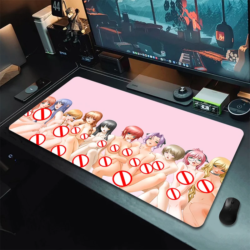 Hentai NSFW Gaming Mouse Pad R18 Big Boobs Nipple Large Mousepad HD Print Sexy Nude Ass Computer Mouse Mat Gamer Keyboard Pad XL